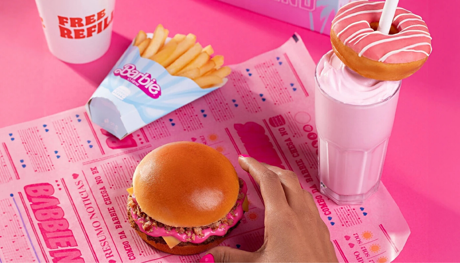 Burger King Barbie menu