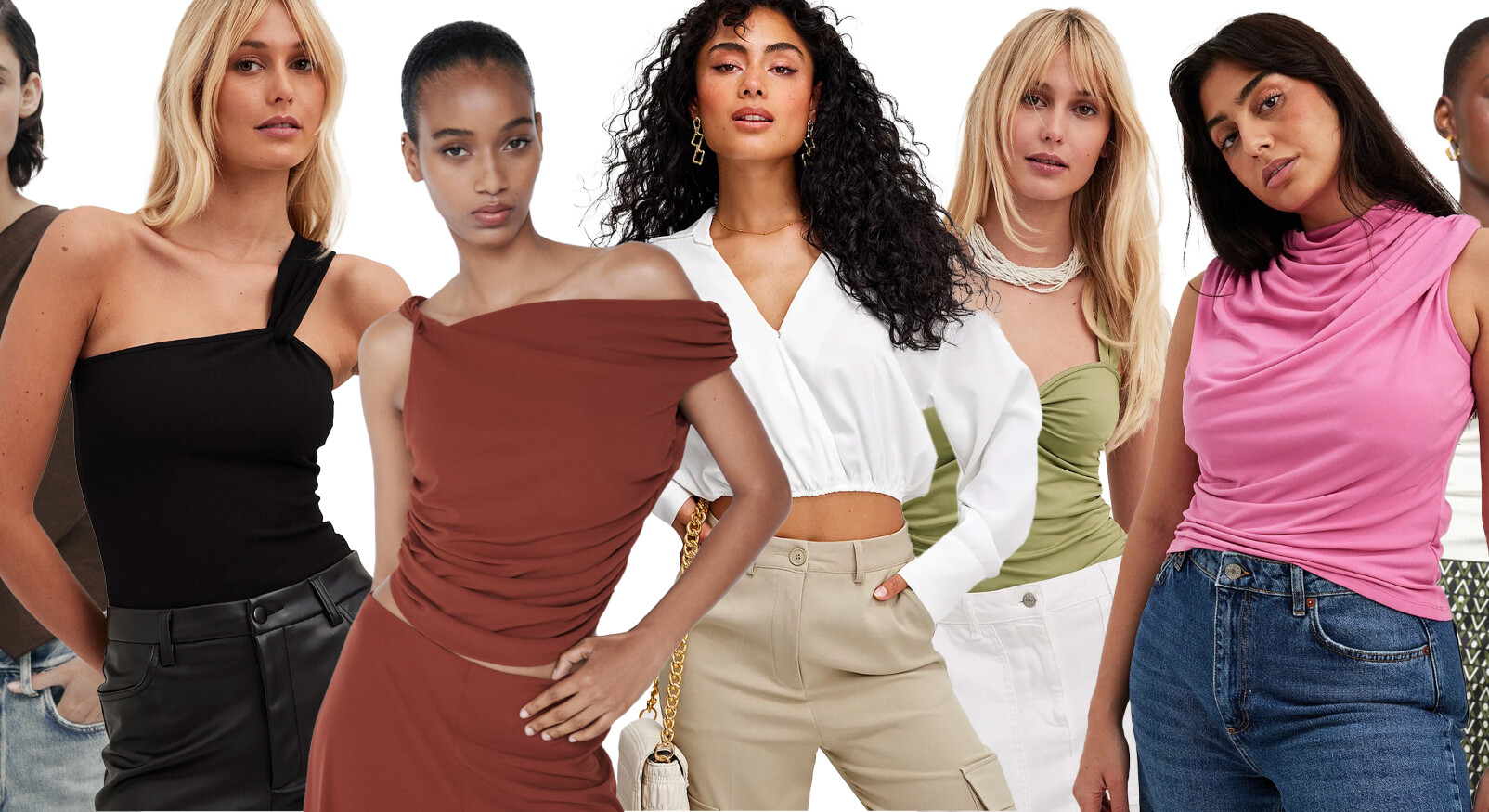 Vrouwen modellen fashion tops