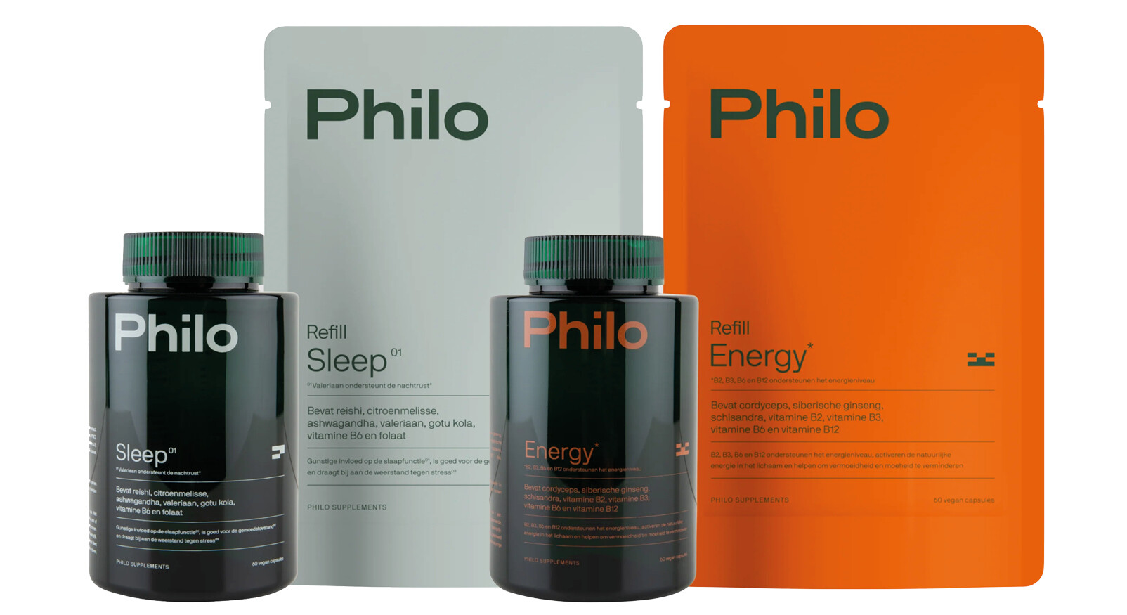 Philo slaap en energy pillen