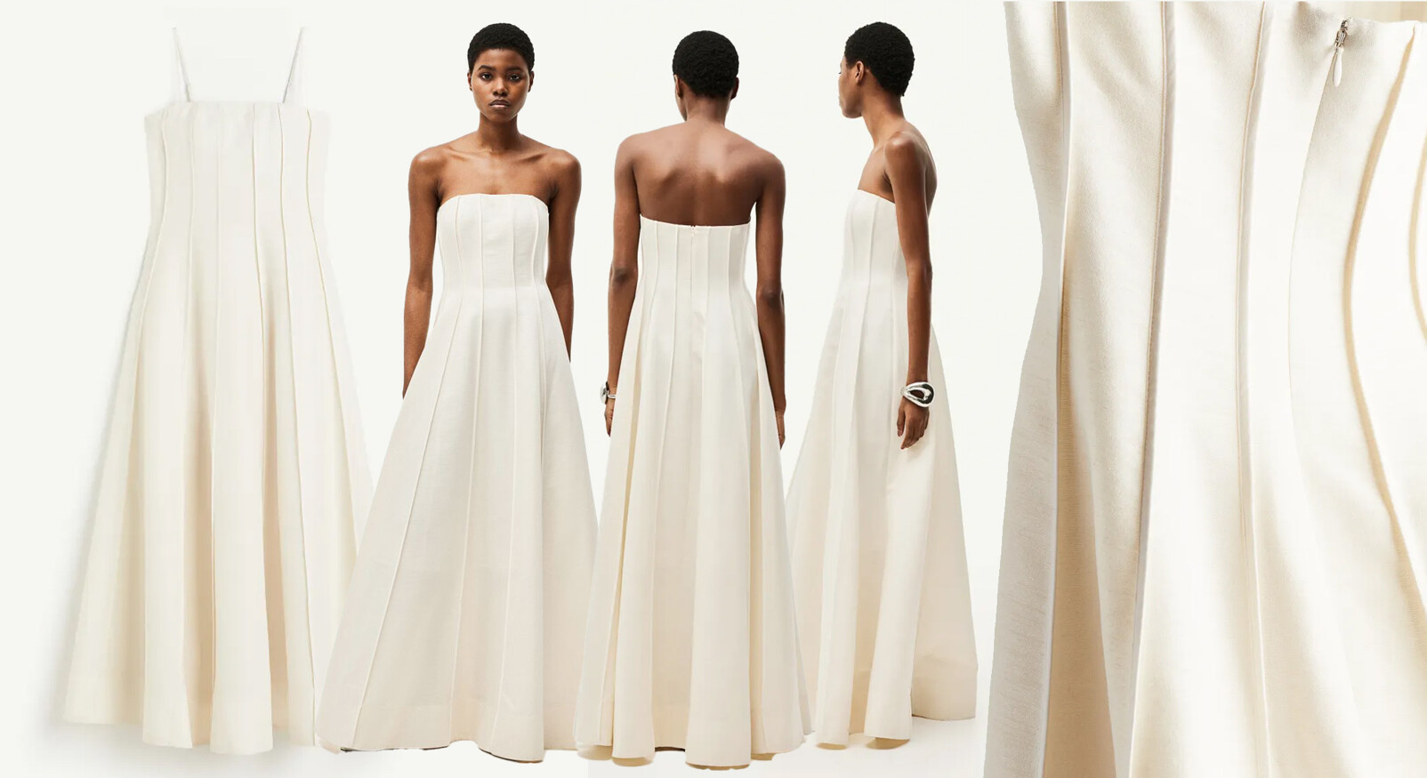H&M jurk wit wedding luxe