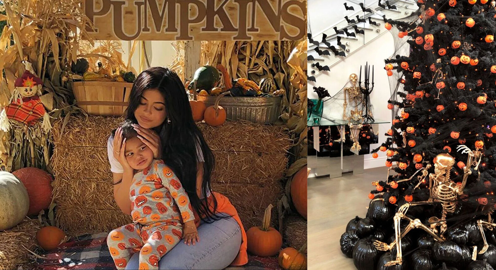 kylie jenner halloween huis pompoen