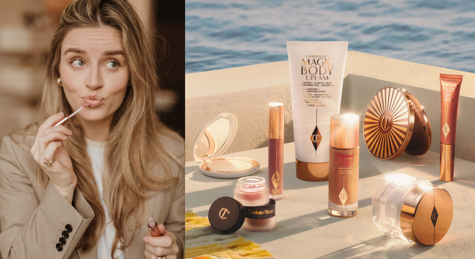 Charlotte tilbury mega sale lotte lachend met lipgloss