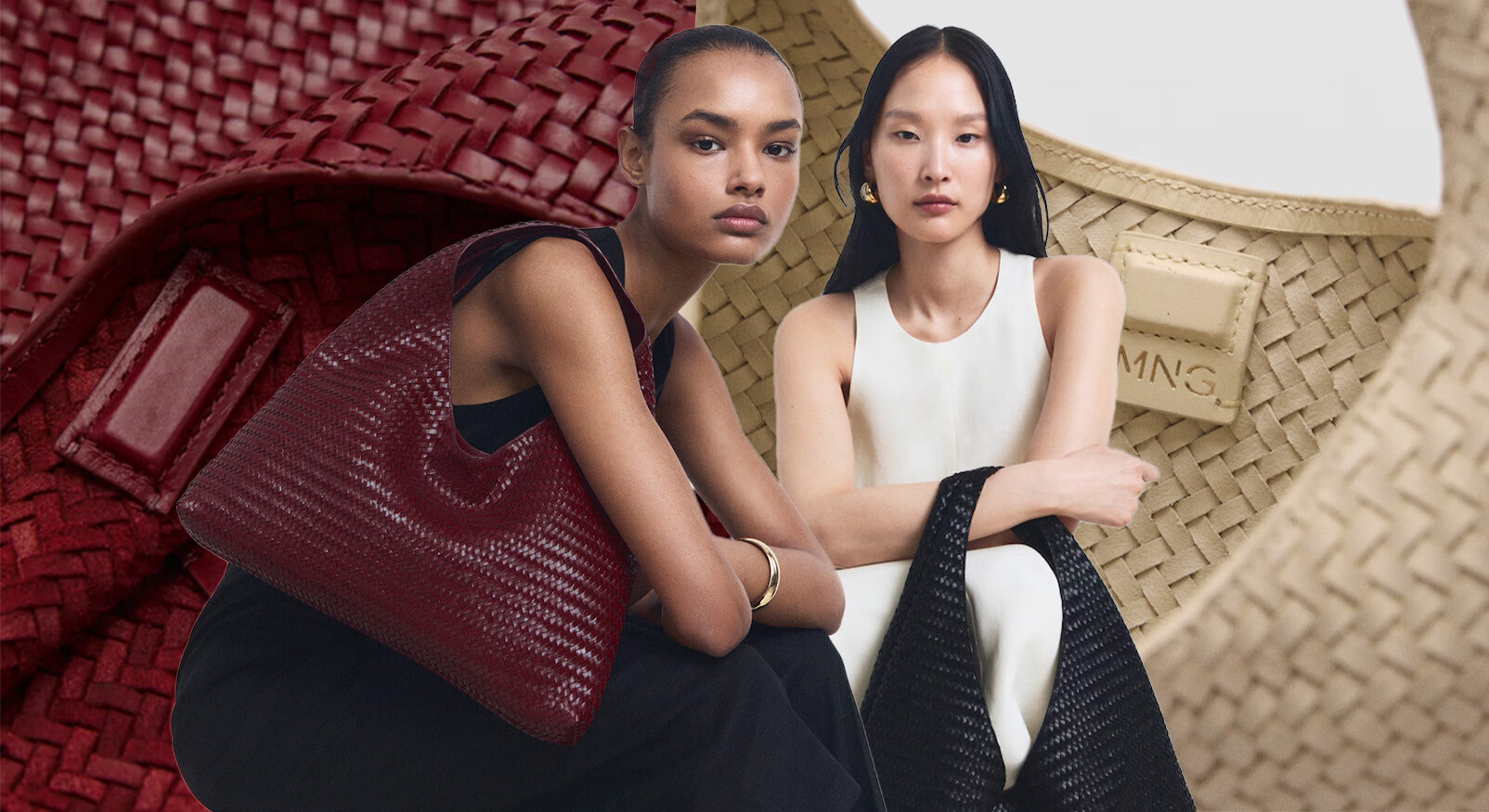 De nieuwe tassencollectie van Mango geeft ons helemaal Bottega vibes