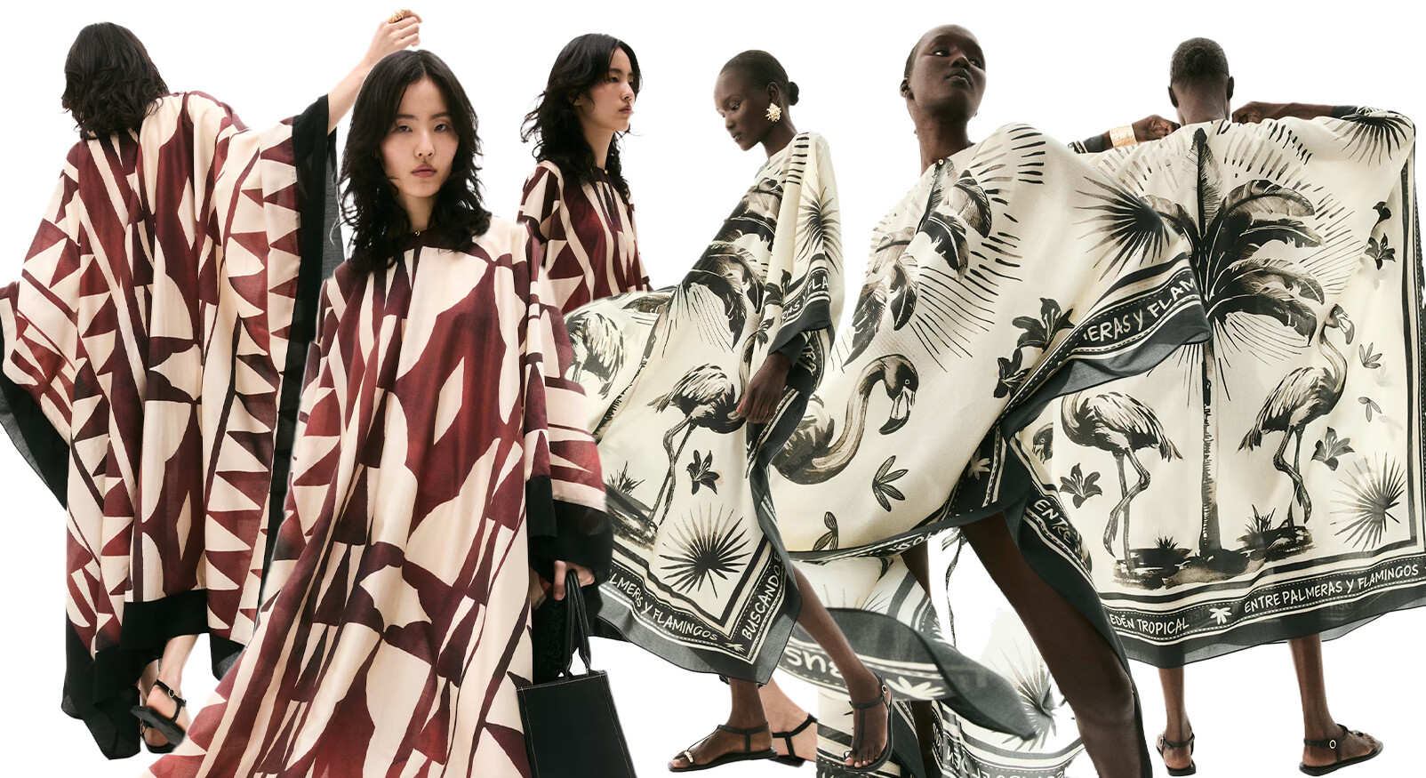 Deze kaftanjurken van H&M zijn geweldig vrouw met verschillende rode prints