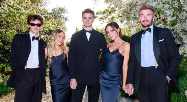 Mot in huize Beckham