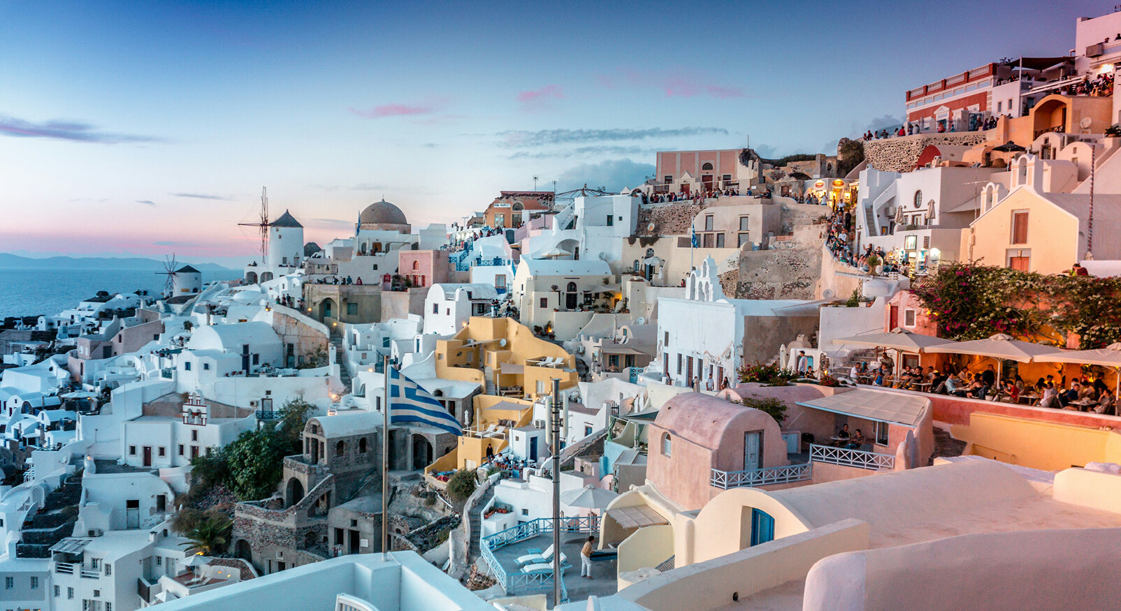 Santorini uitzicht
