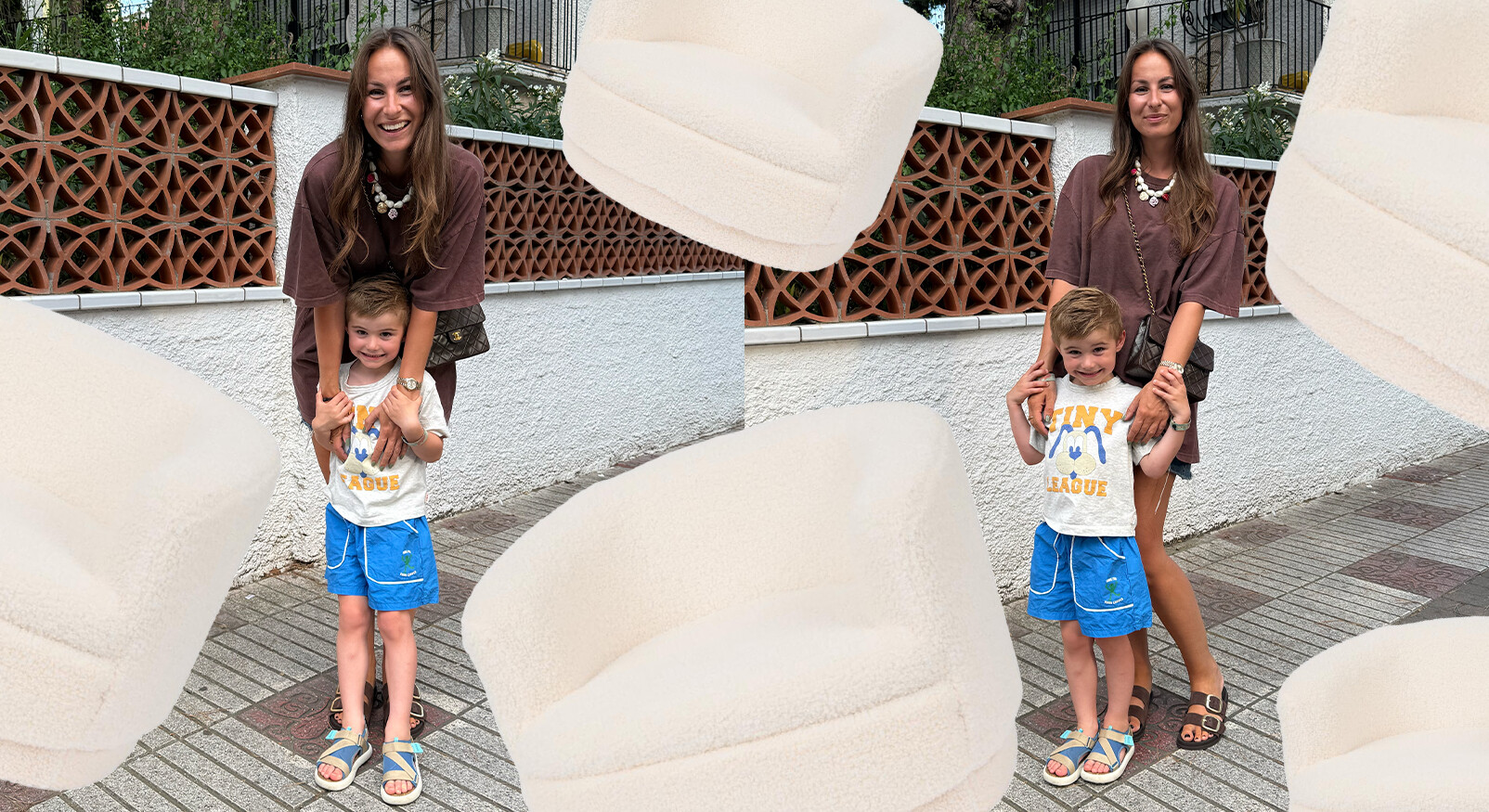 Action finds: deze te knappe bouclé kinderstoel