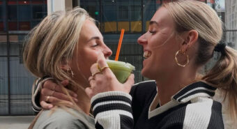 Jill Roord and hockey player Pien Sanders