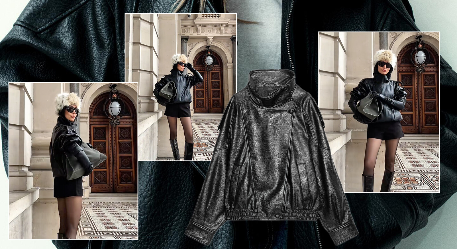 This leather jacket from Zara is the perfect Saint Laurent dupe
