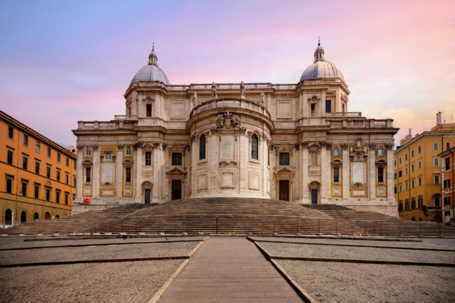 Sunset at Santa Maria Maggiore, Rome, Italy