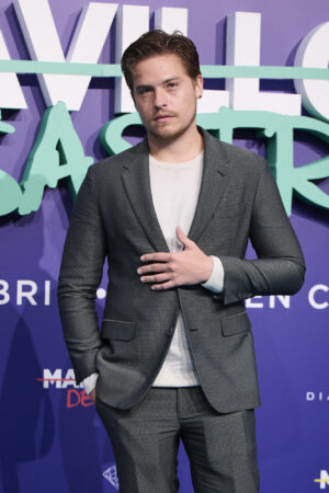 MADRID, SPAIN - MARCH 29: Actor Dylan Sprouse attends the "Maravilloso Desastre" (Beautiful Disaster) premiere at the Callao cinema on March 29, 2023 in Madrid, Spain. (Photo by Carlos Alvarez/Getty Images)