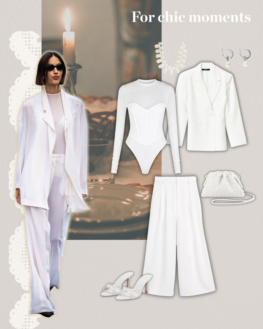 All white outfit look 1