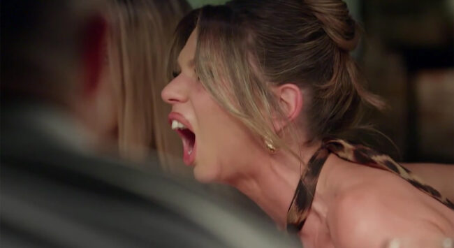 woman screams very angrily