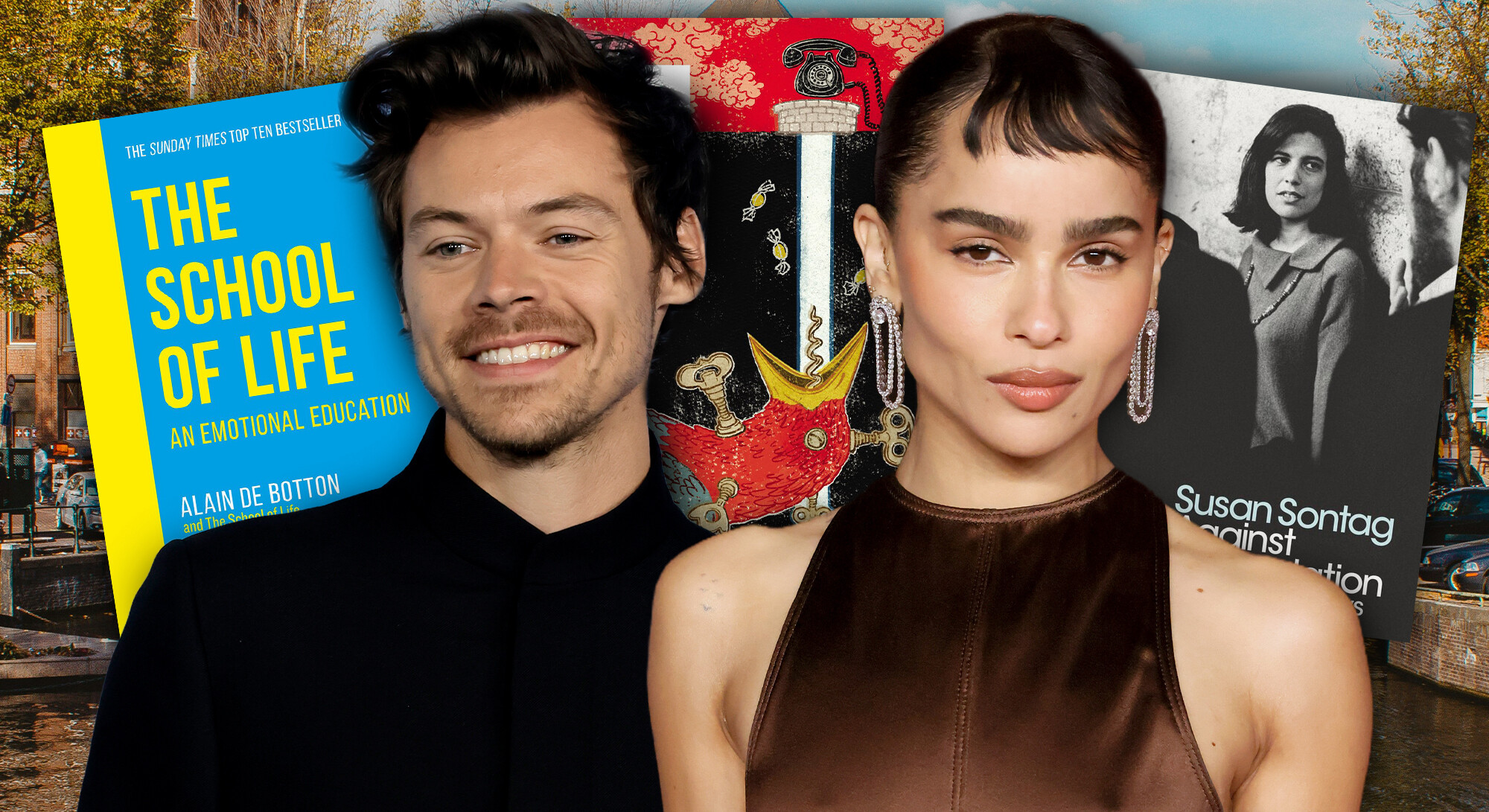 De boekenplank van Harry Styles en Zoë Kravitz