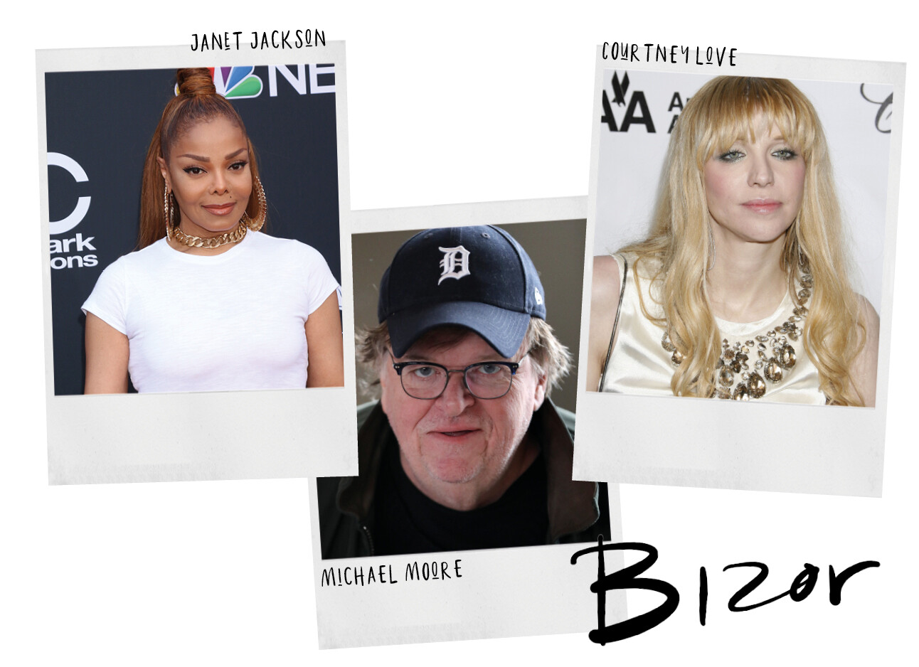 Janet jackson, Michael Moore en Courtney Love