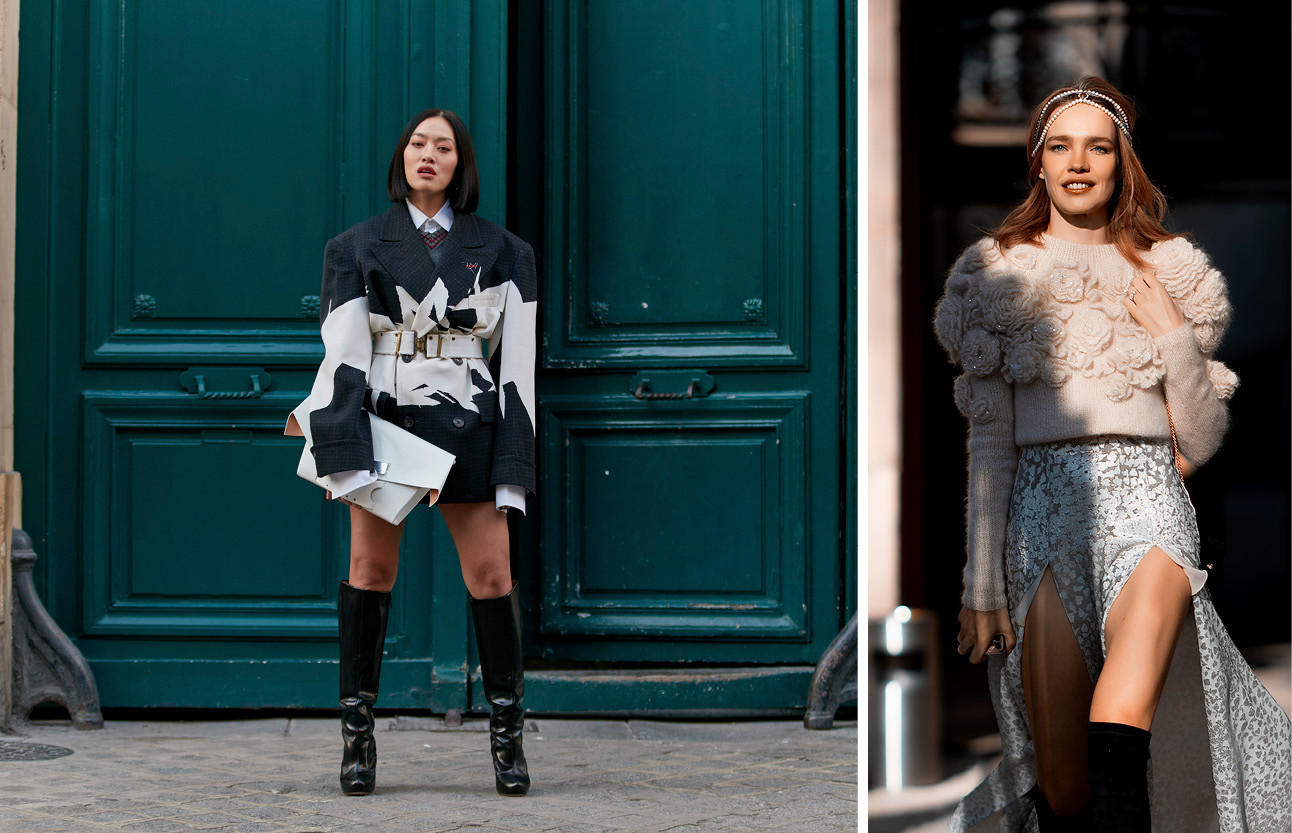 beelden van paris haute couture week en de streetstyle fashion