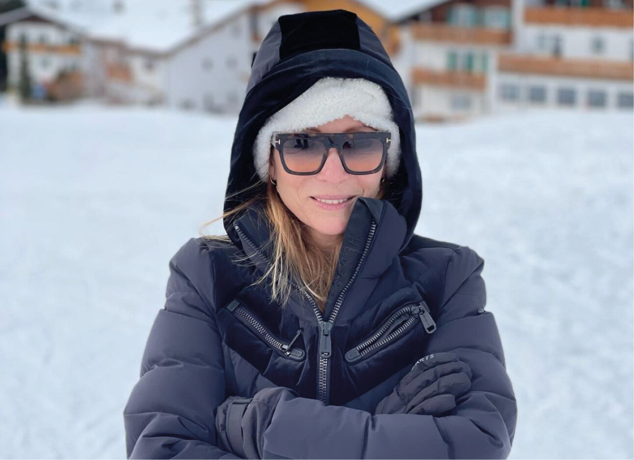 May-Britt op wintersport over ski-stress