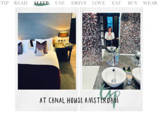 Today we sleep at Canal House in Amsterdam