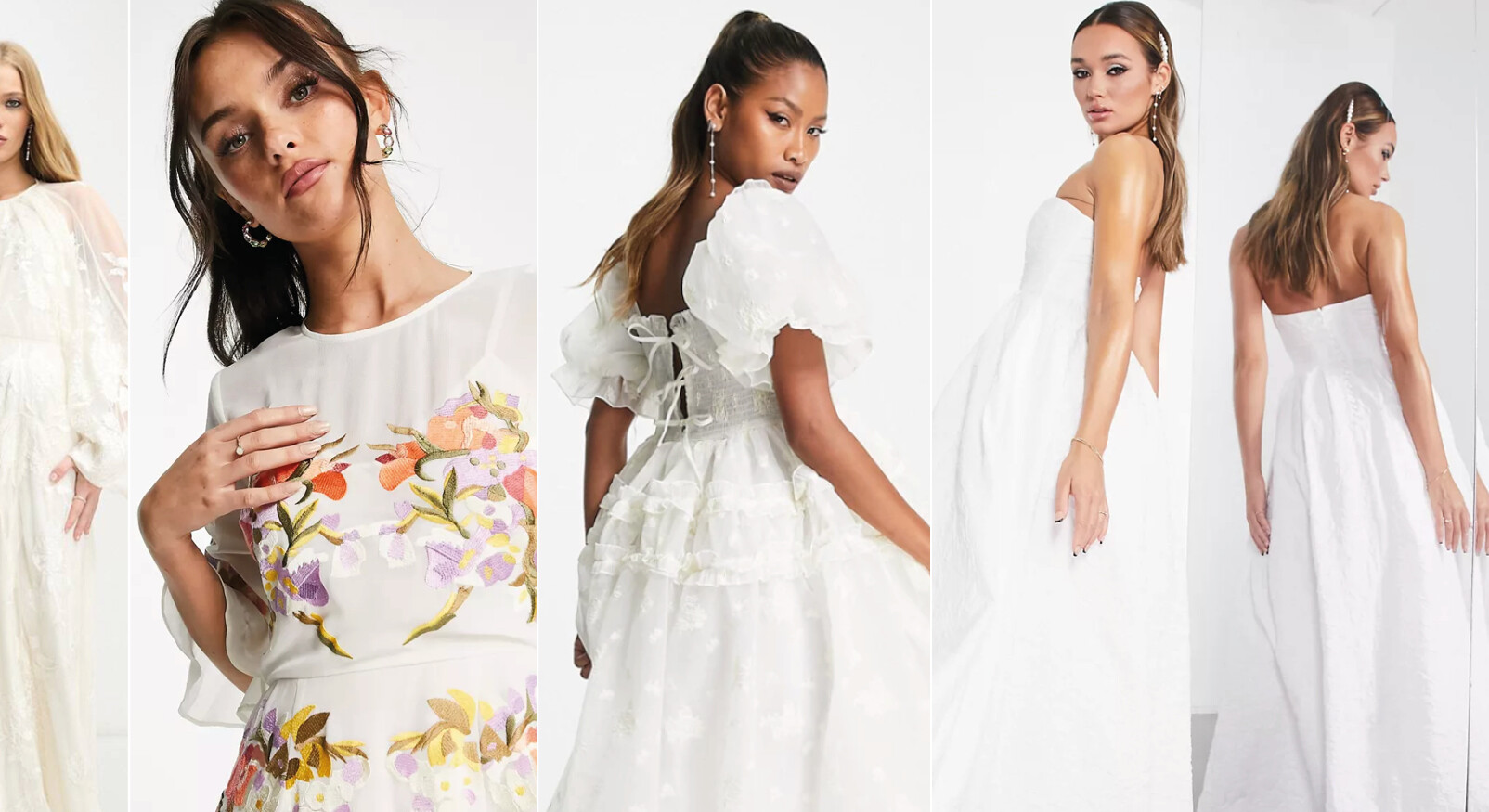 Bruidsjurken Asos design trends wit lang modellen vrouwen