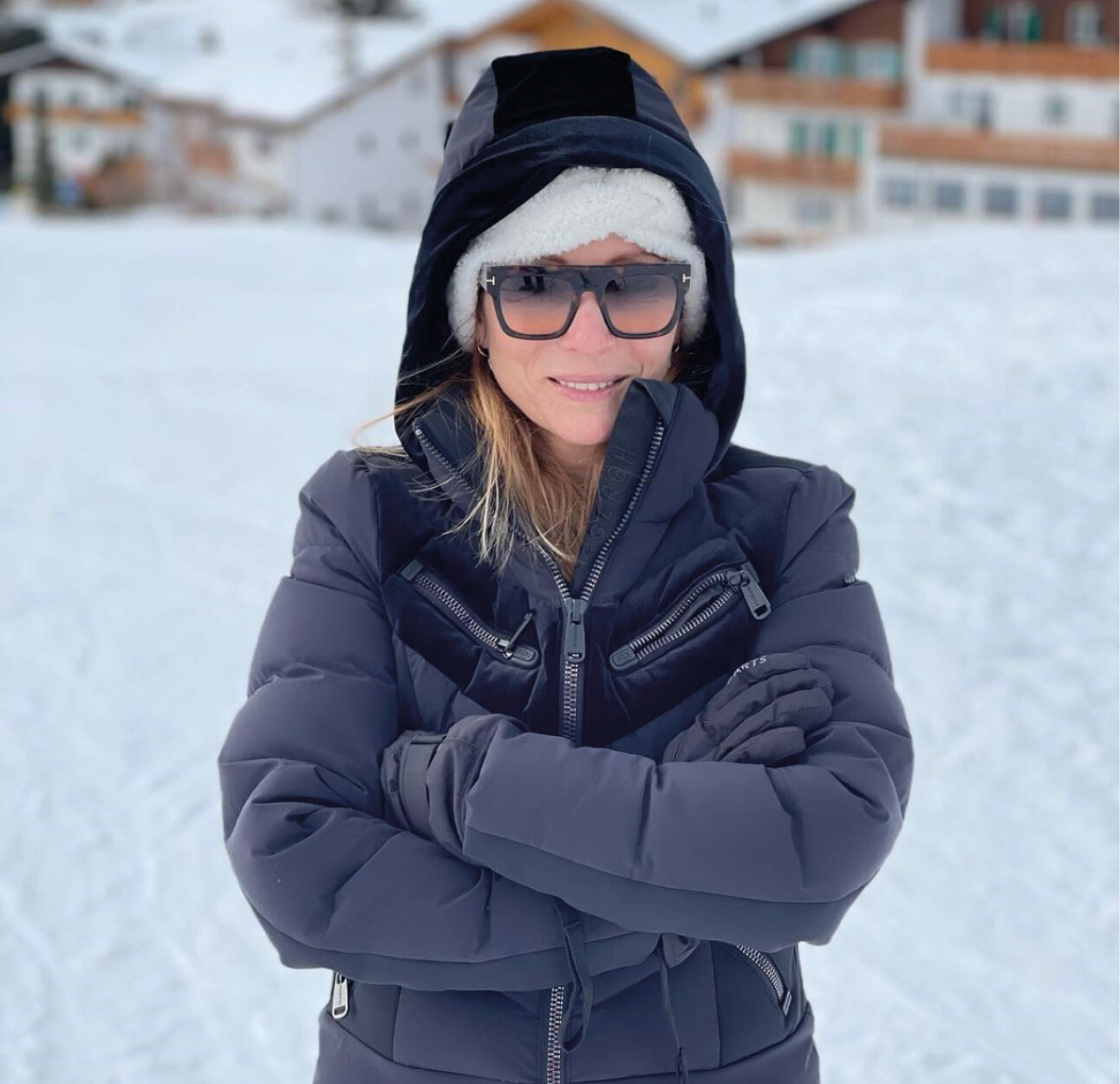 May-Britt op wintersport over ski-stress