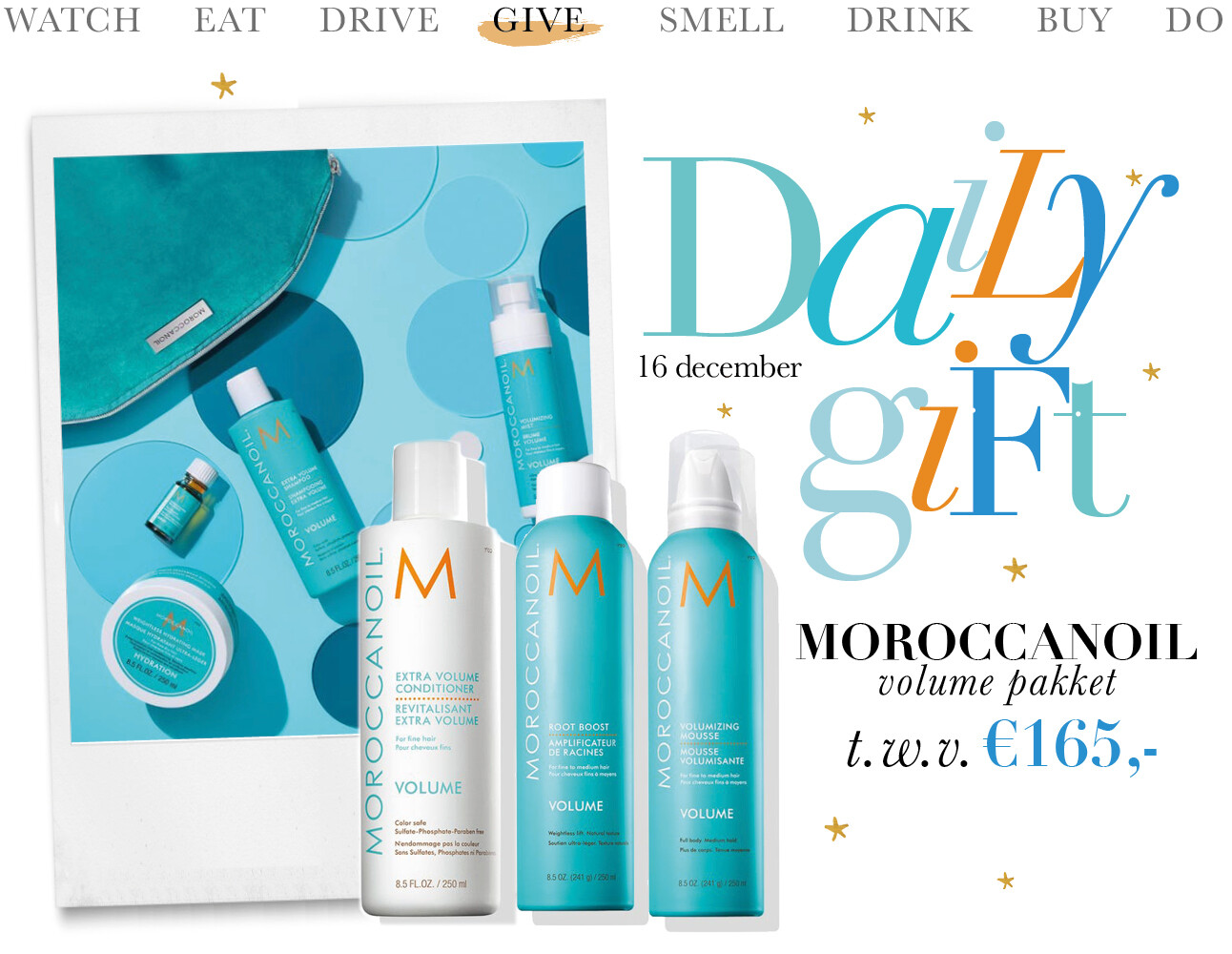 Today We Give Moroccanoil pakket
