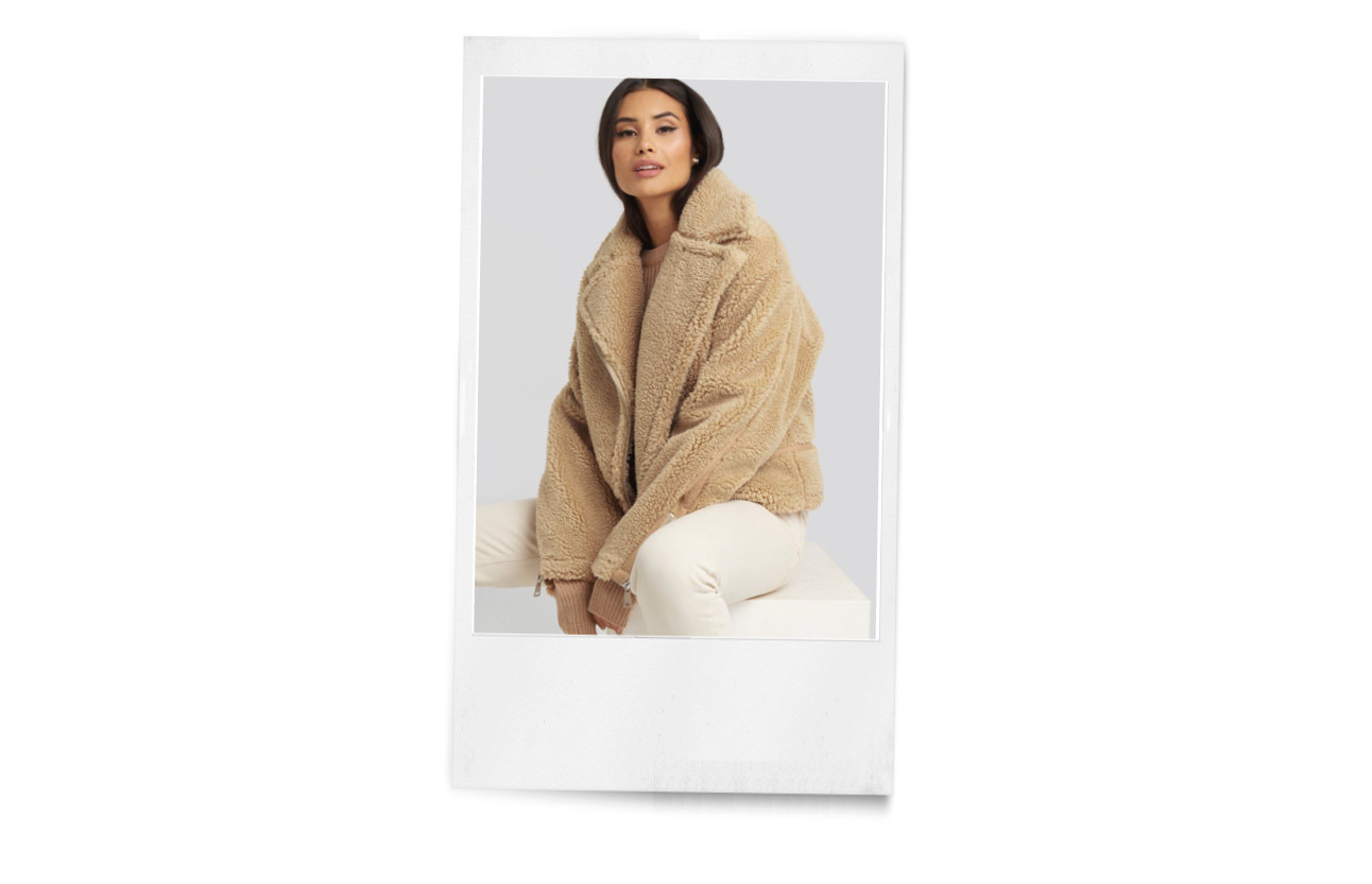 beelden van verschillende faux fur jassen