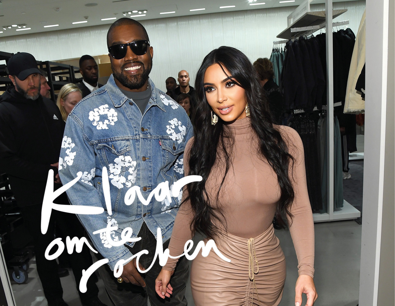 Kanye West en Kim Kardashian