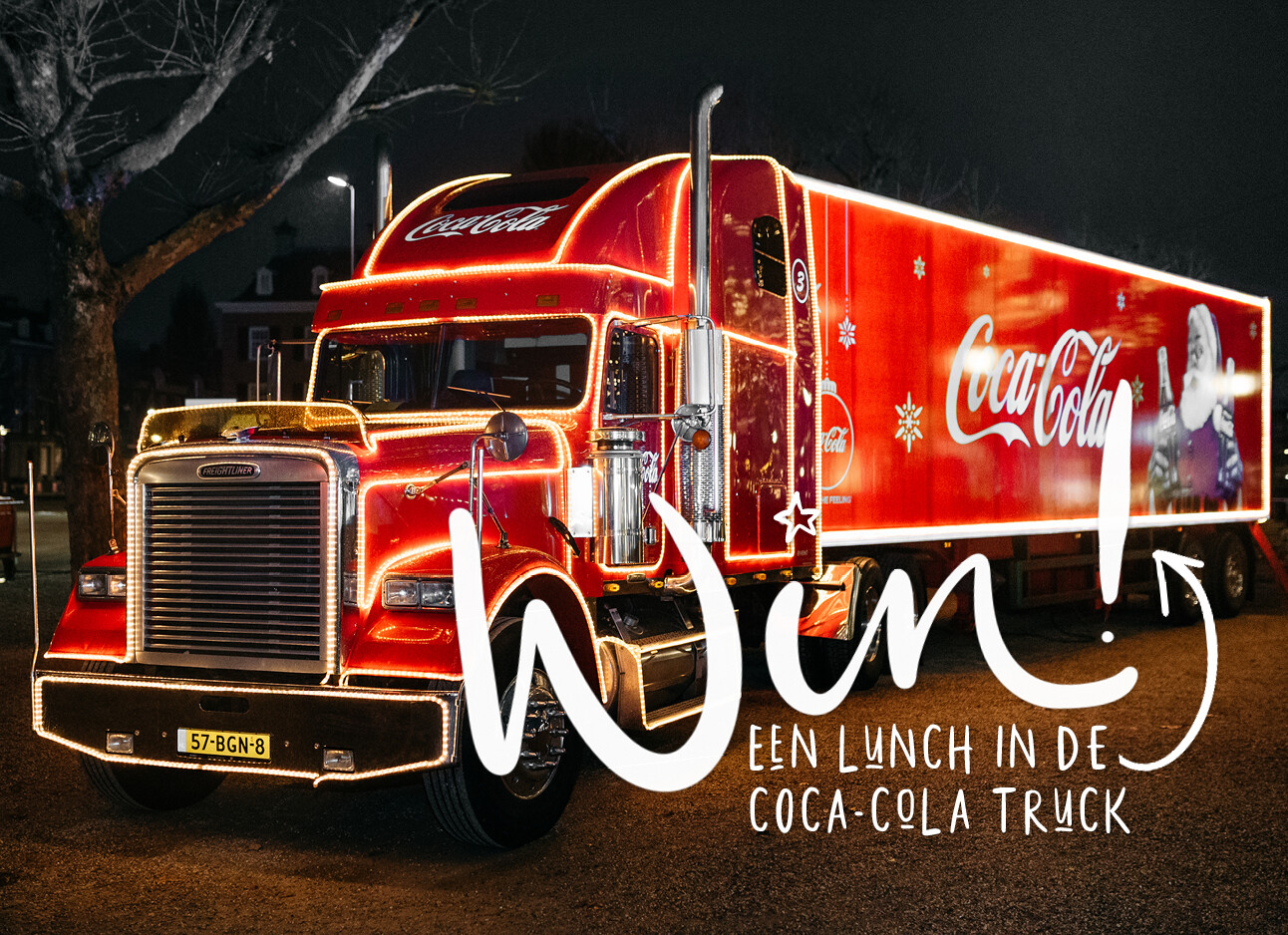 Win: een driegangen lunch in de echte Coca-Cola truck