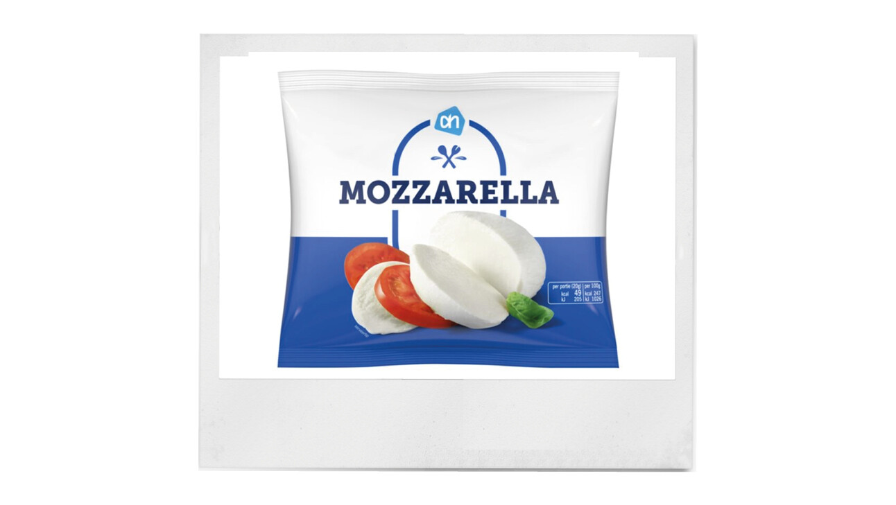 mozzarella verpakking supermarkt