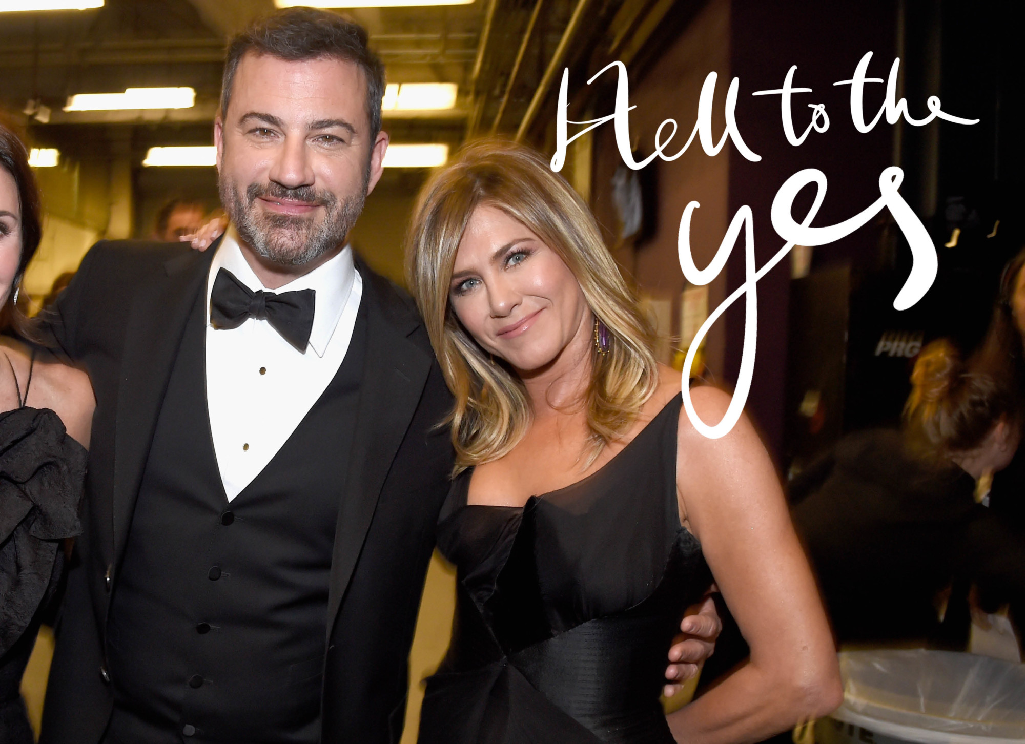 Jimmy Kimmel & Jennifer aniston