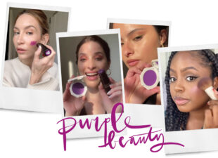TikTok beauty trend gespot: paarse blush van Fenty