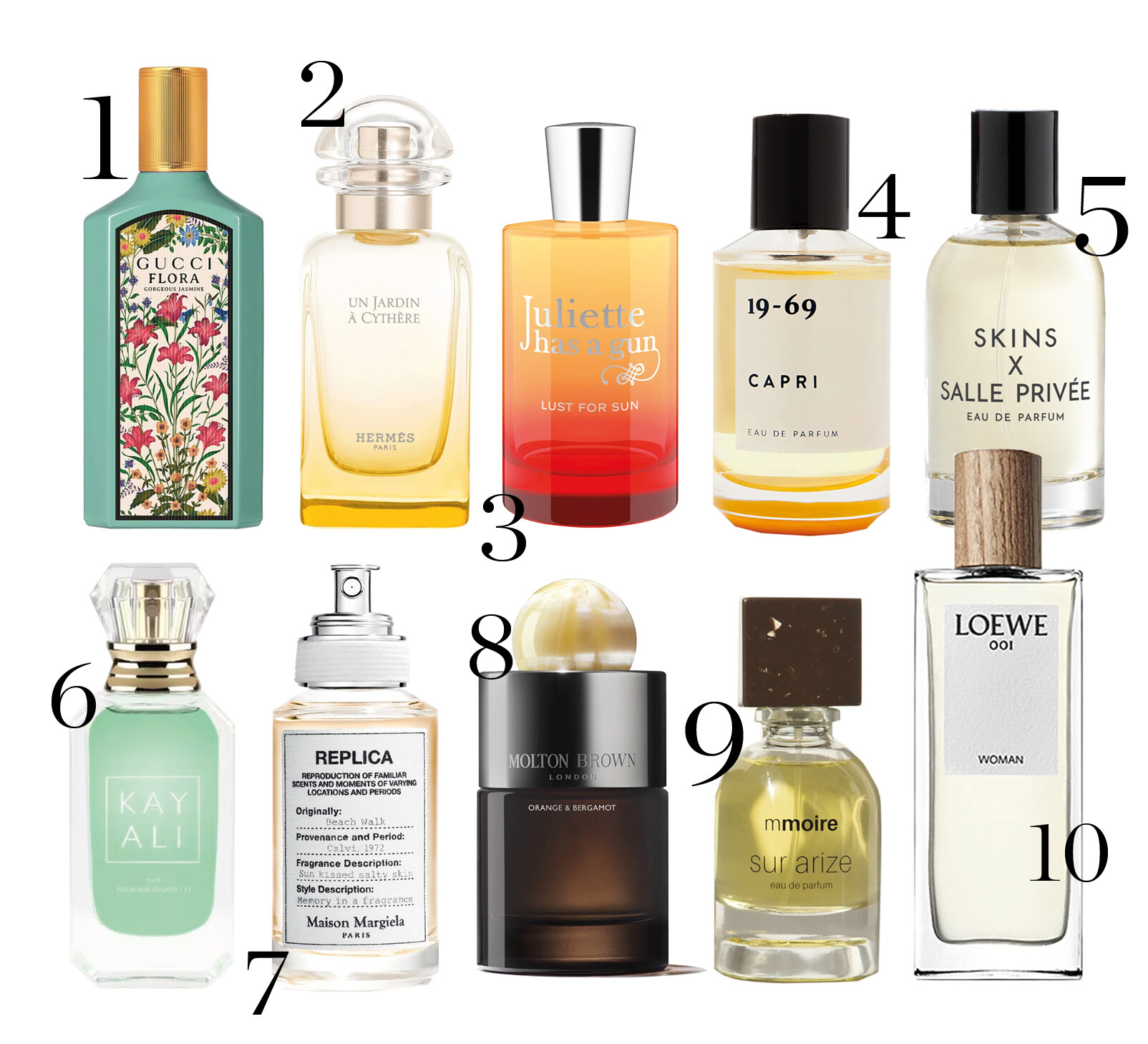 parfum geuren items beauty design merken