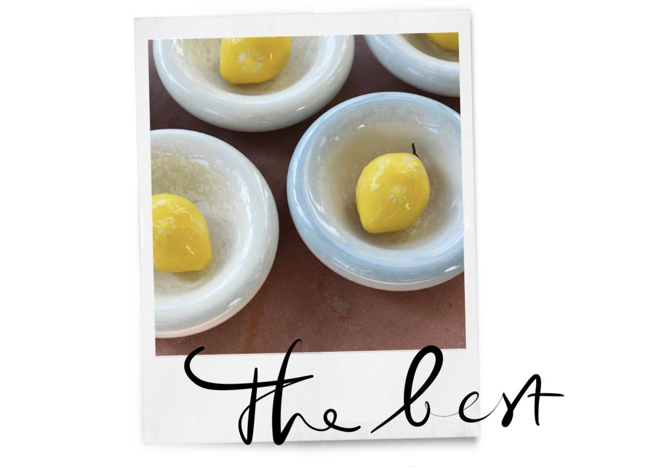 lemon desert in het beste citron restaurant van parijs