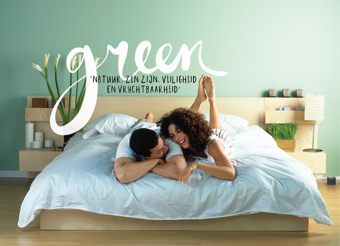 groene slaapkamer