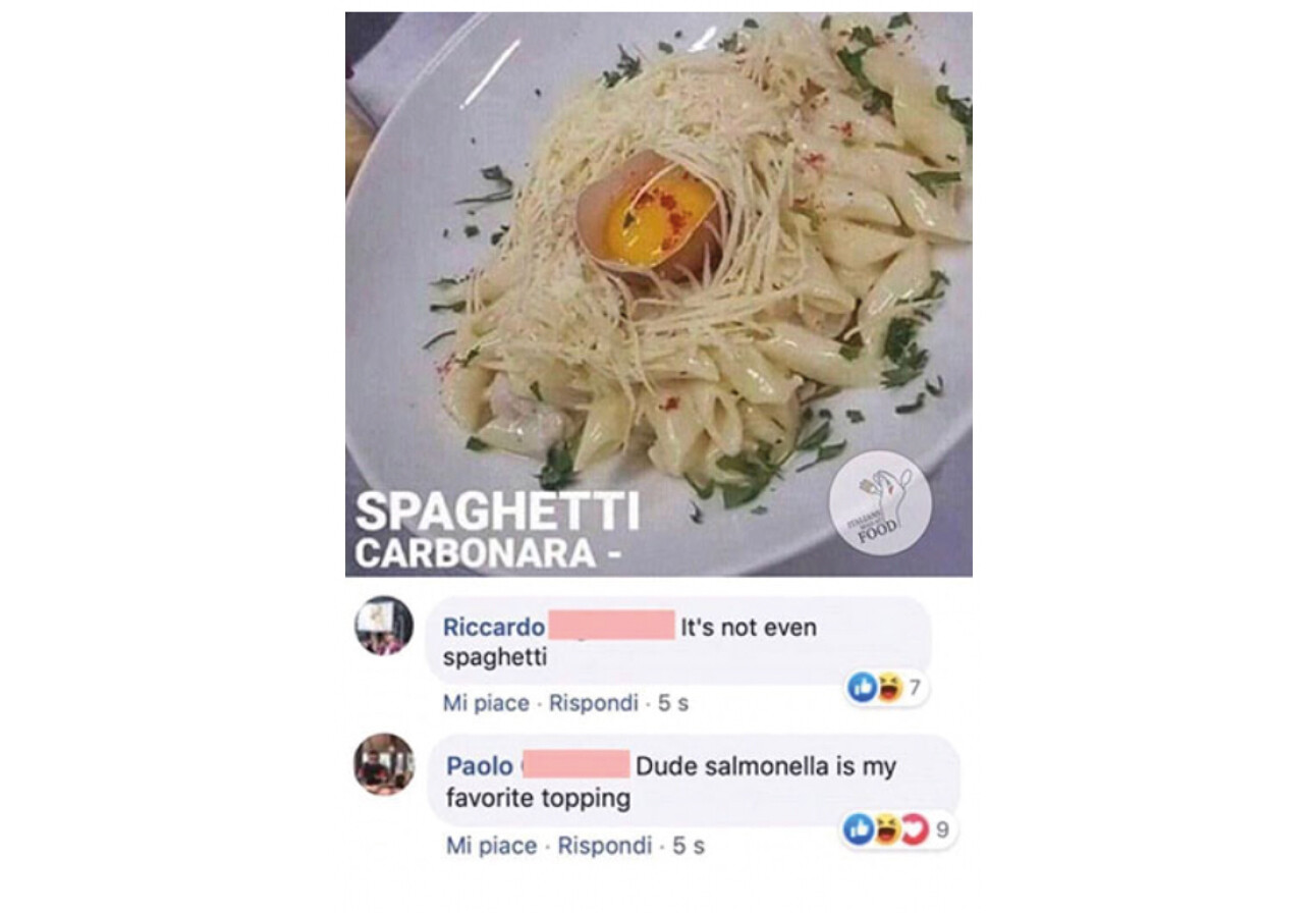 verschillende pasta's die mislukt zijn