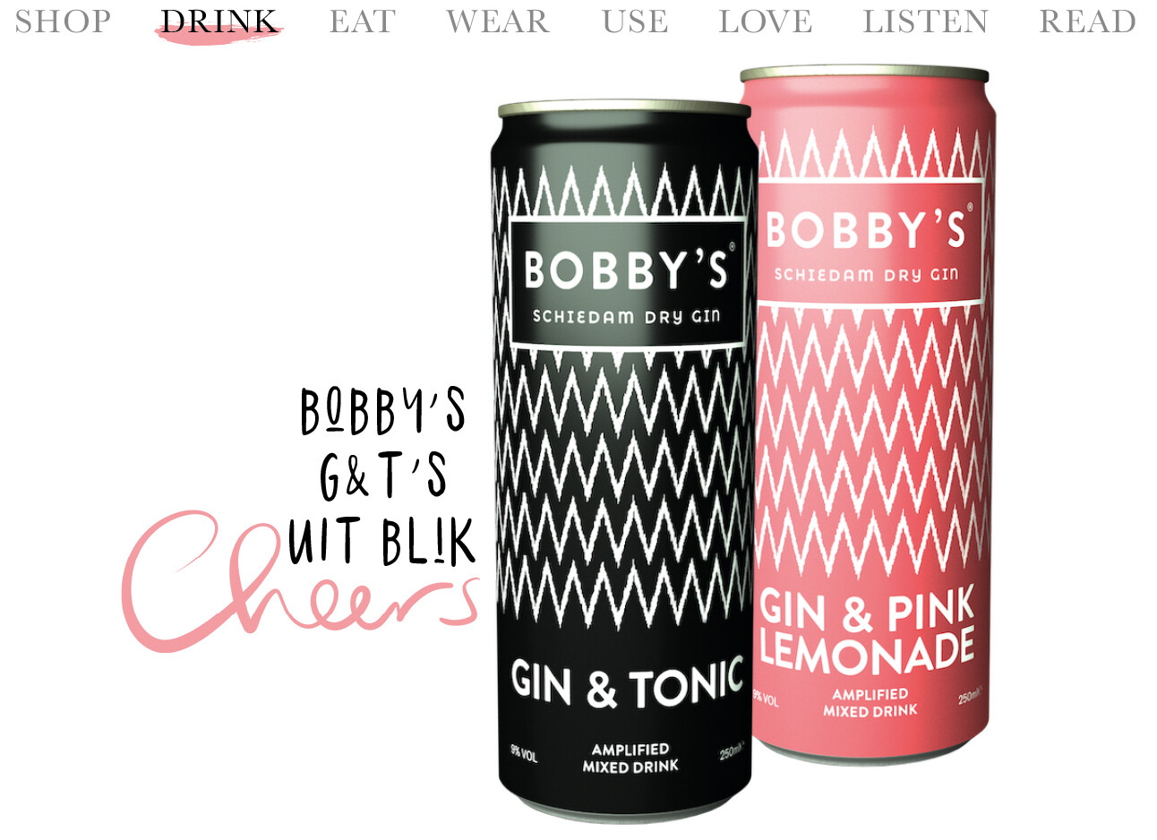 Bobby's gin & tonic uit blik