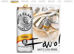 Today we drink white claw Mango