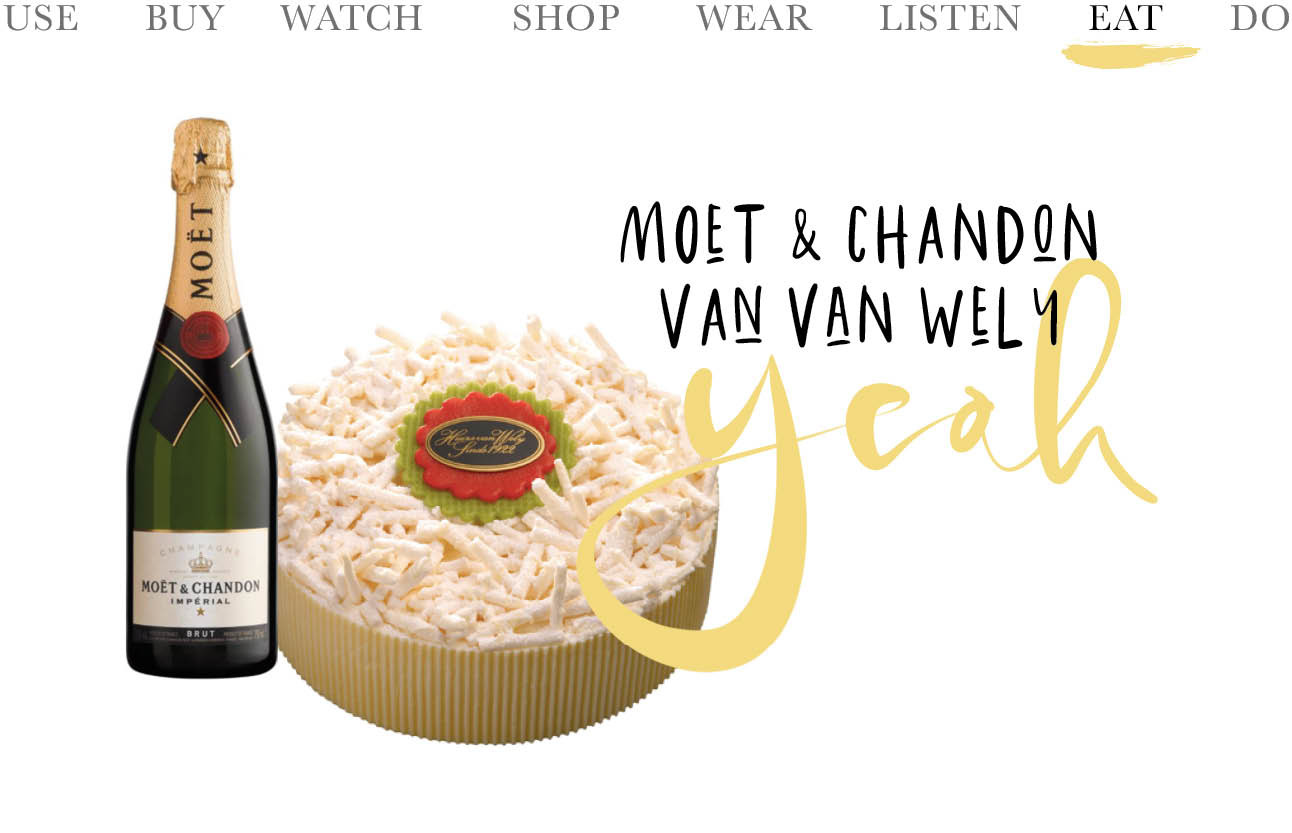 moet & chandon champagne taart van huis van Wely