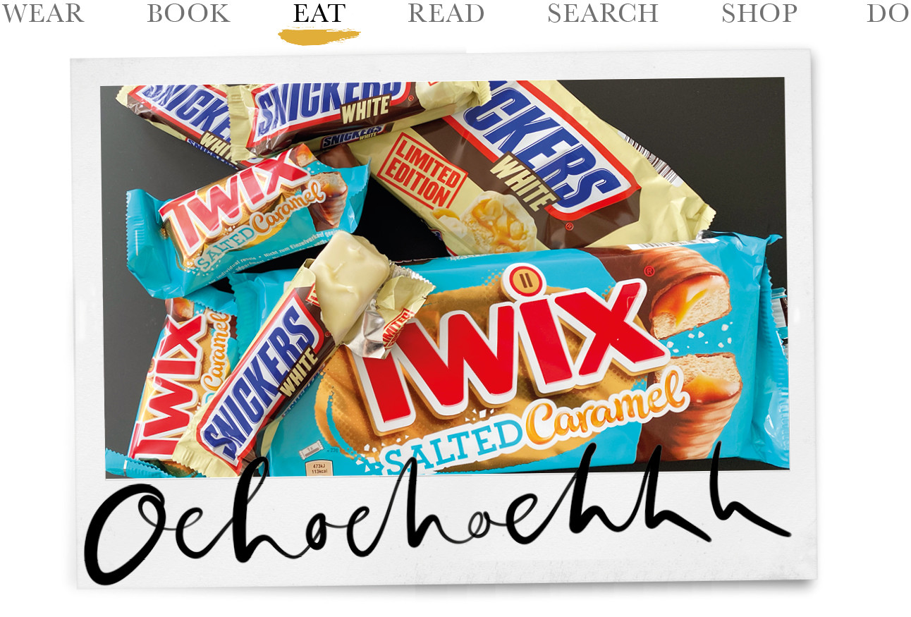 snickers white twix caramel seasalt