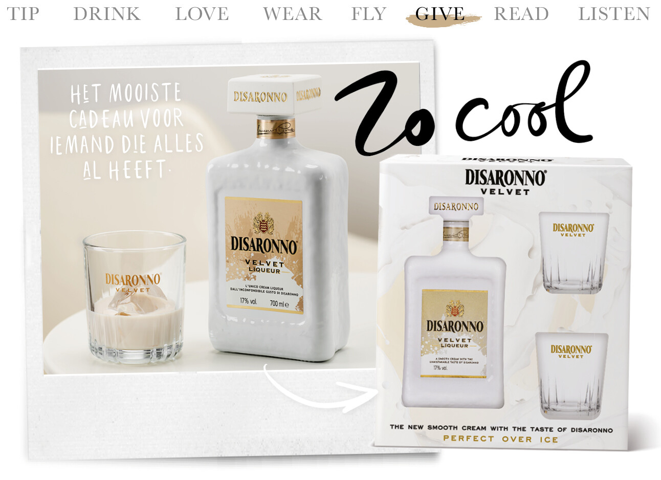 Today we give disaronno velvet giftpack