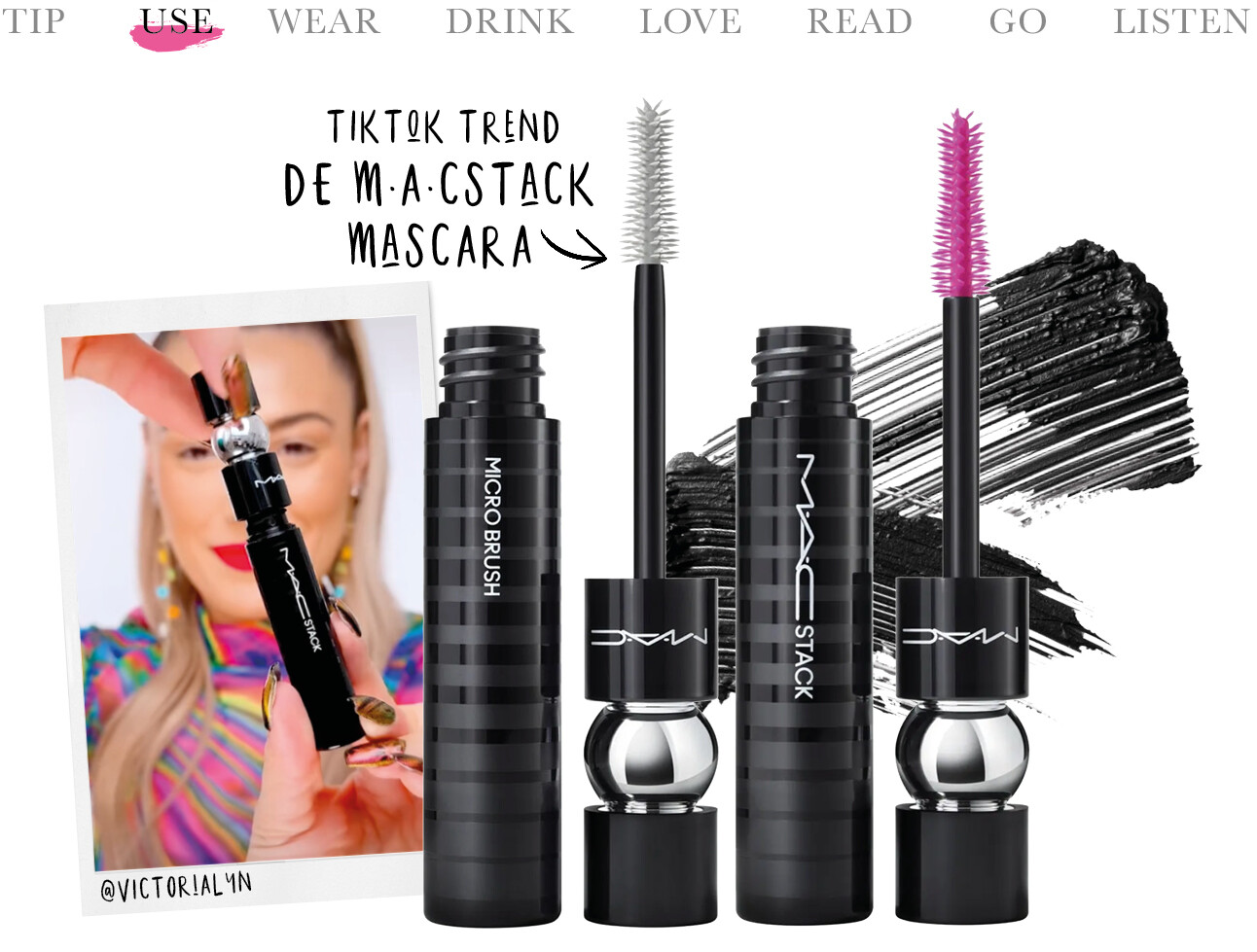 MACStack mascara tiktok viral beauty tips