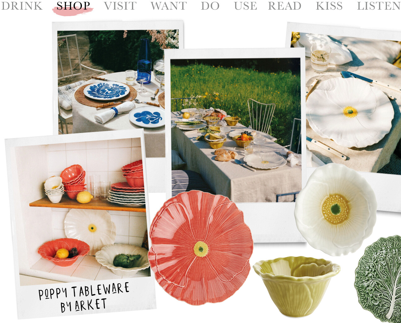 Poppy tableware by Arket