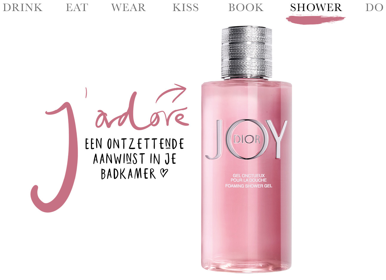 Joy showergel van Dior