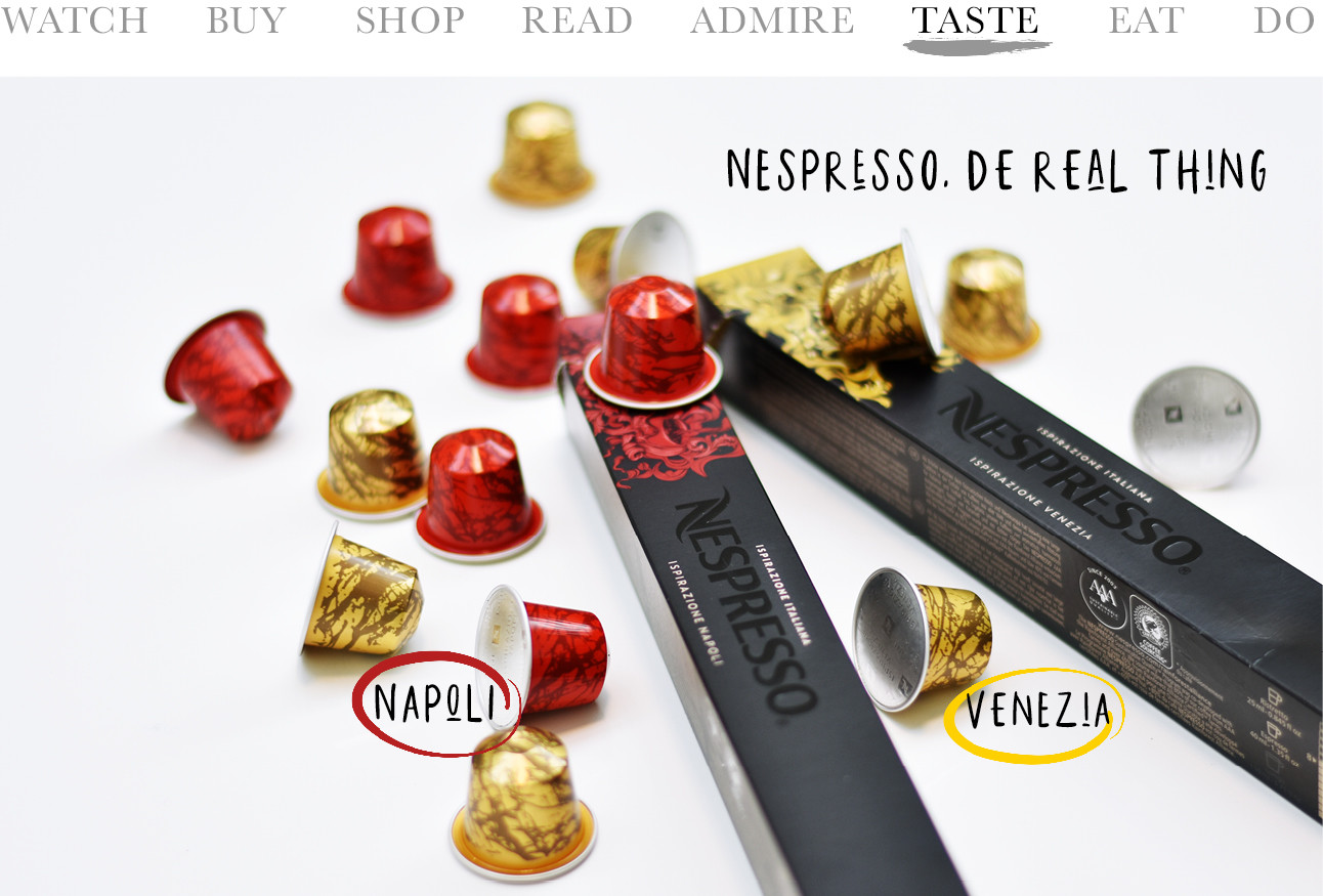 Today we…taste Nespresso, de real thing