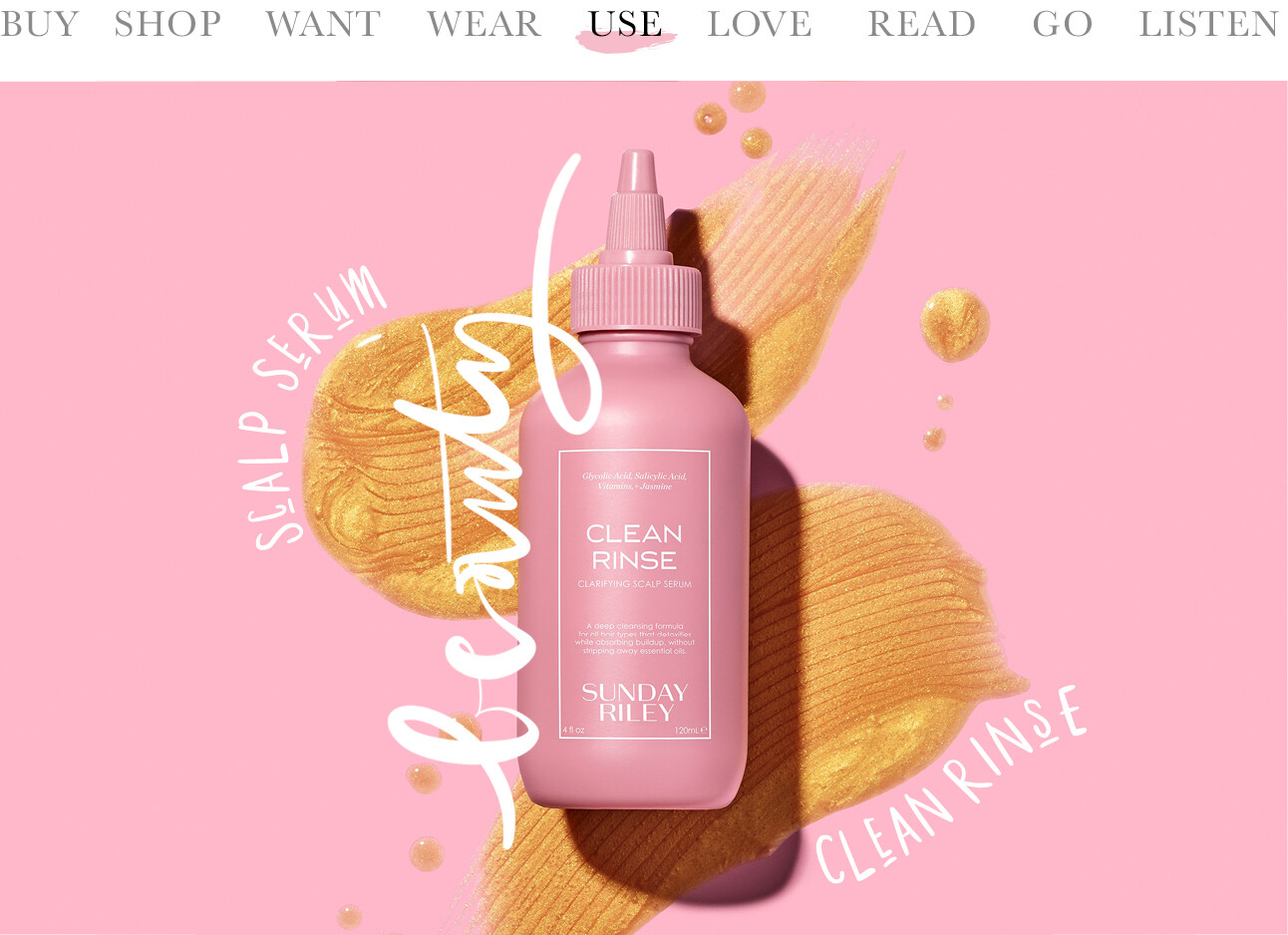 Sunday Riley Clean Rinse scalp serum Lotte beauty