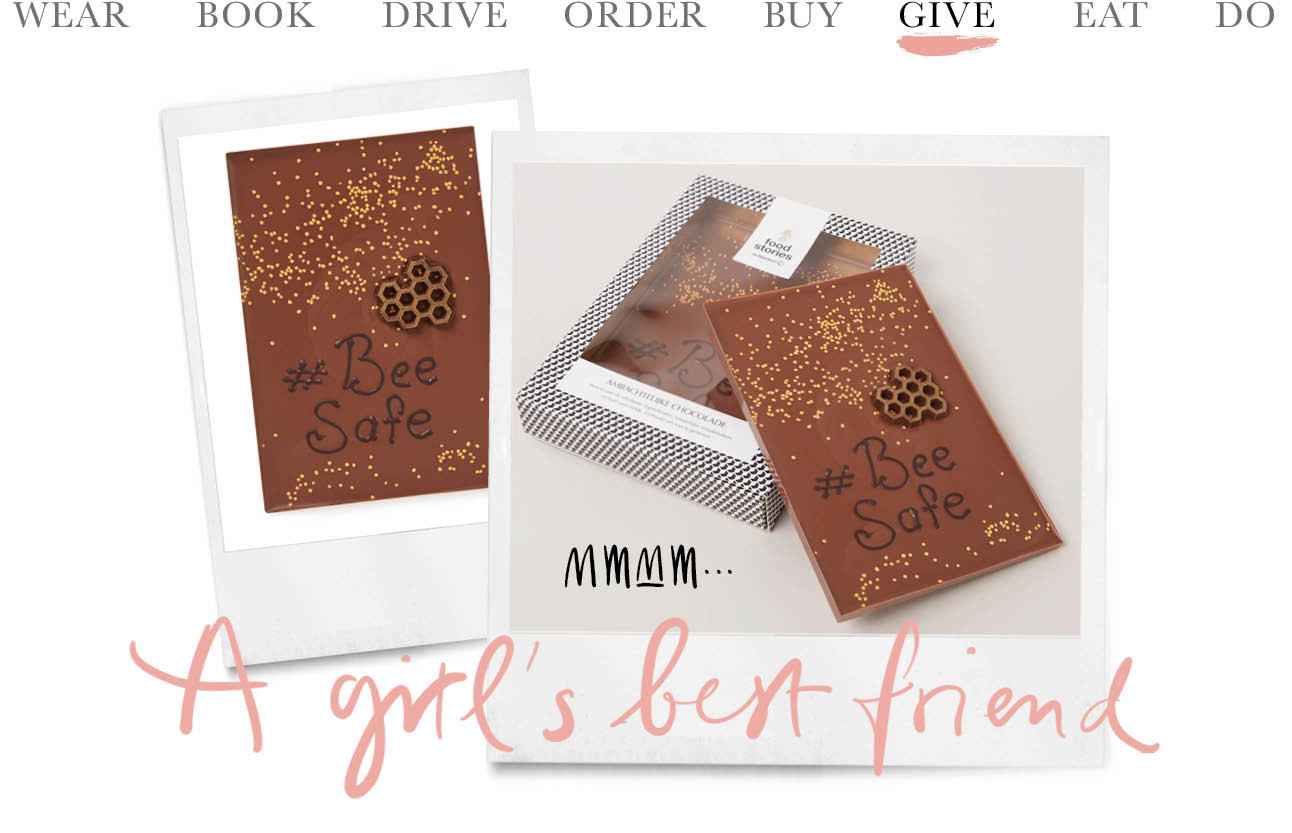 Today we give - #BeeSafe choco van de Bijenkorf 