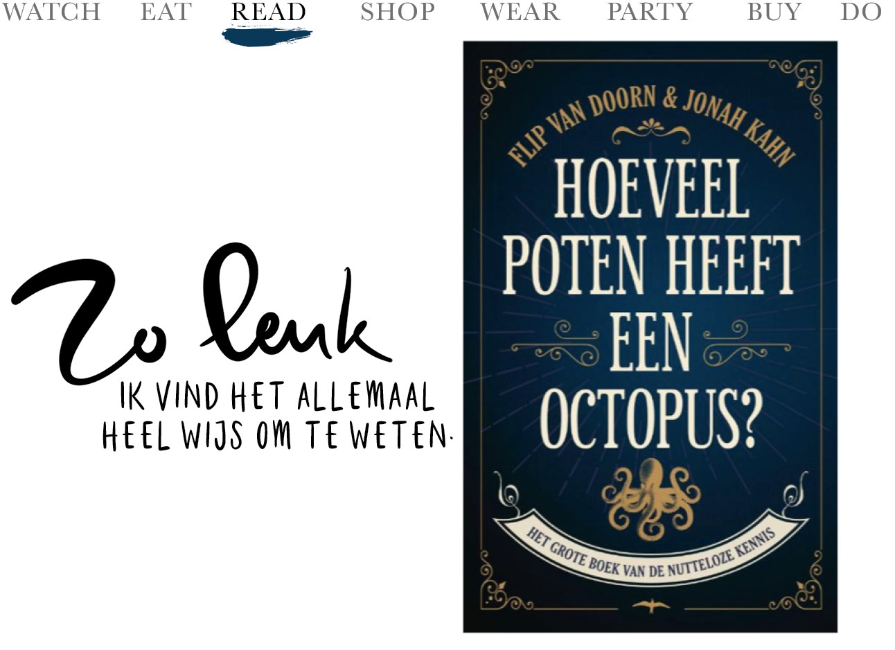 Het donkerblauwe boek hoeveel poten heeft een octopus