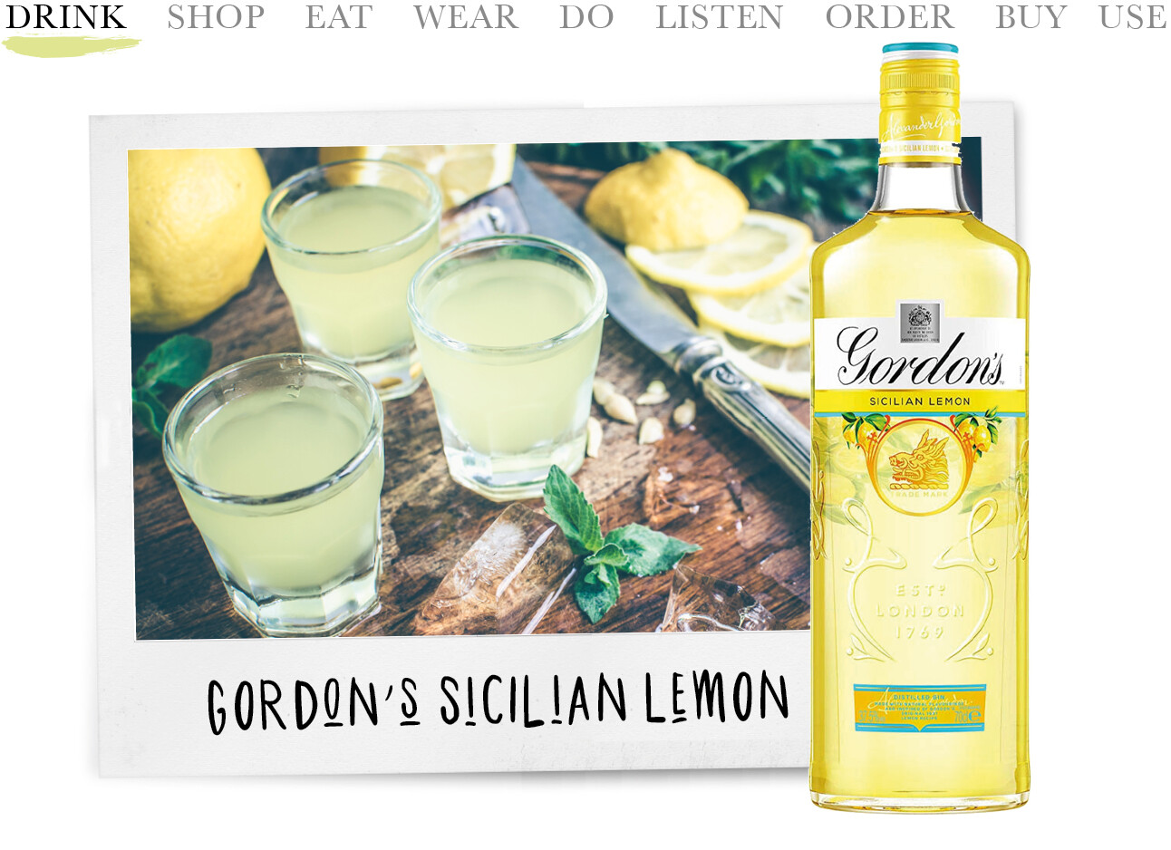 Today we…drink Gordon’s Sicilian Lemon