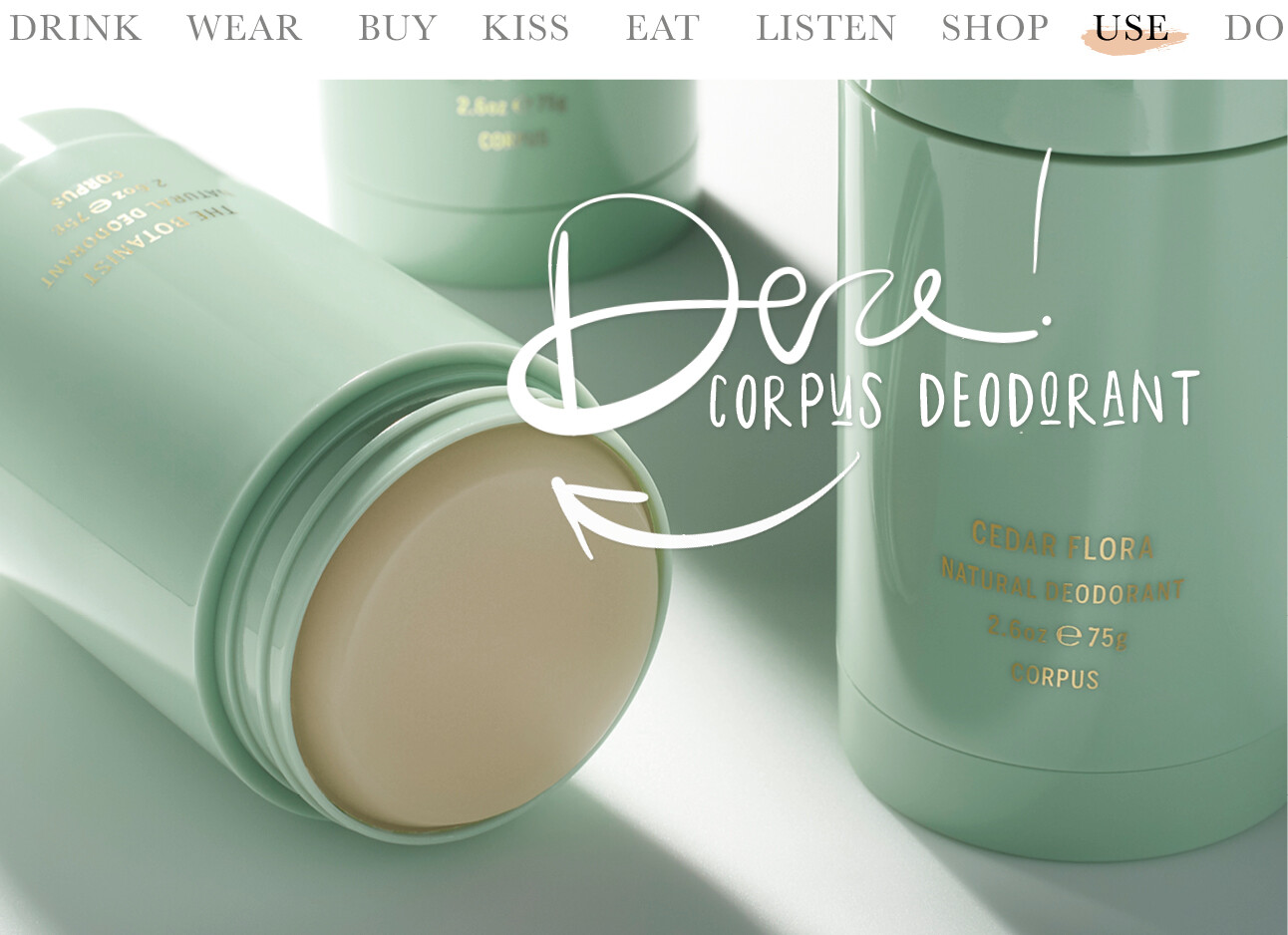 Corpus deodorant SKins cosmetics lotte today we