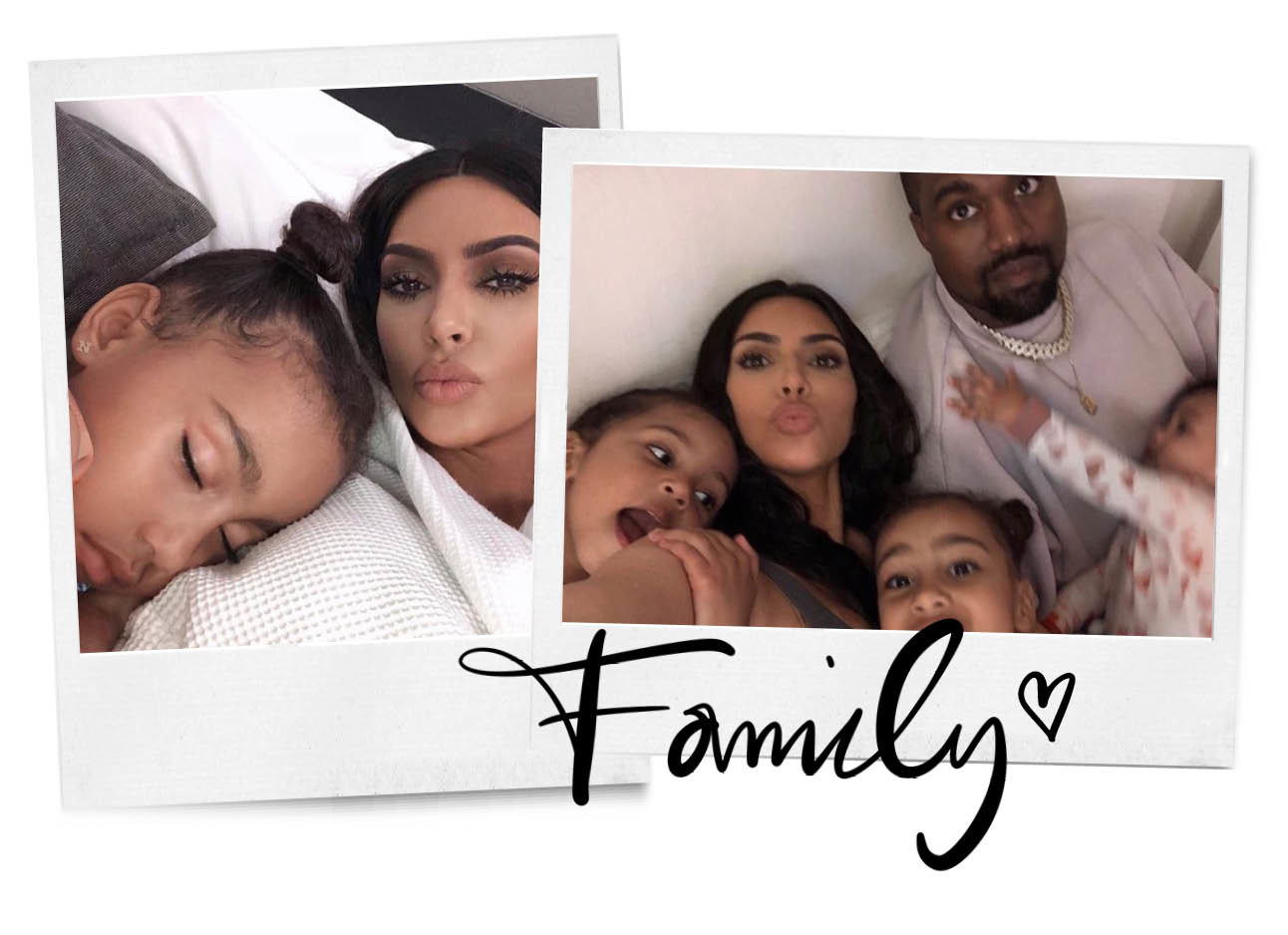 kardashian family kim kardashian, kanye west en de kinderen